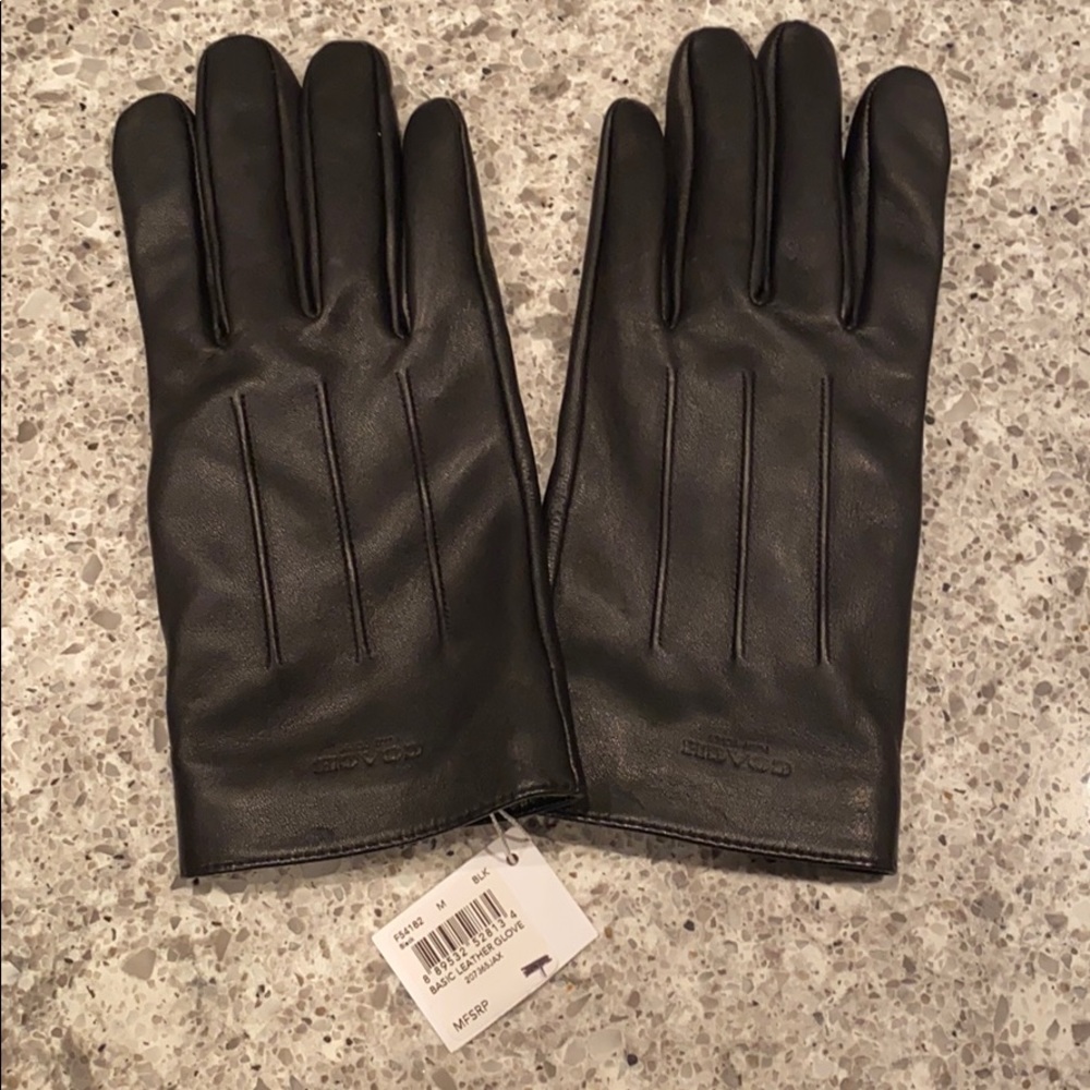 Coach Leather Gloves NWT